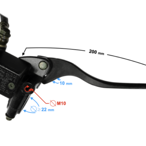 (HURT) Pompa hamulca przedniego z dźwignią do motoroweru Fighter 2