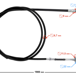 Linka hamulca przedniego do skutera 21 2