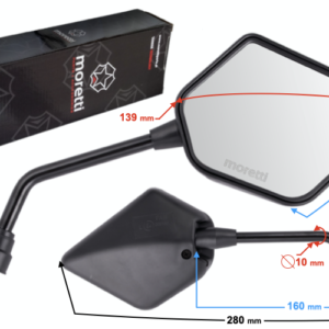 Lusterka R+R (średnica gwintu 10mm) do motoroweru TZR50N z homologacją