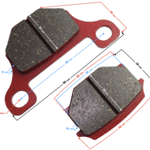 (HURT) Klocki hamulcowe przednie do motoroweru Fighter 1