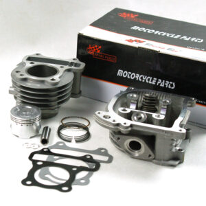 Cylinder i głowica 80cc Moretti do skutera, krótkie zawory z recyrkulacją