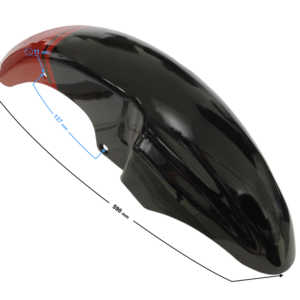 Obudowa - błotnik przedni czarno-czerwony Sprint 2