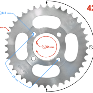 Zębatka tylna Moretti 40/428