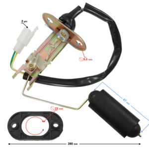 Czujnik poziomu paliwa do motoroweru J901