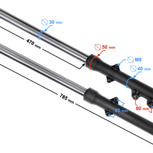 Amortyzatory przód Classic 125