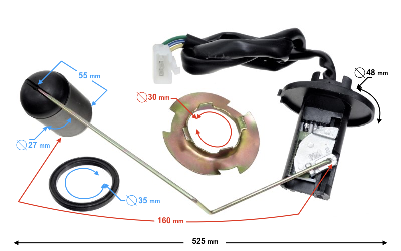 Czujnik poziomu paliwa do skutera Falcon 2