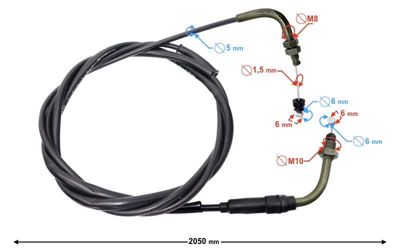 Linka gazu Falcon 125 2 (E4)