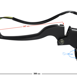 Dźwignia ręczna lewa hamulca tylnego z czujnikiem stopu do skutera Falcon 2