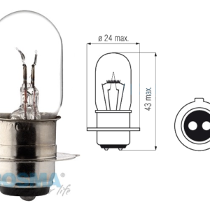 Żarówka BOSMA 12V 20/20W PX15D (3813) 10 szt.