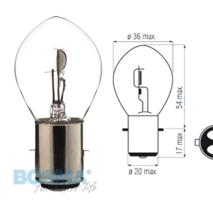Żarówka BOSMA 12V 35/35W BA20d S2