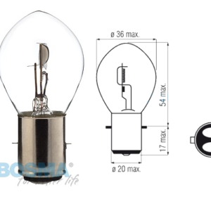 Żarówka BOSMA 12V 15/15W BA20d