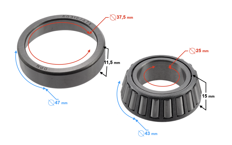 Łożysko sztycy Hyper 125