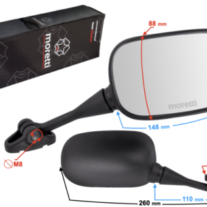 Lusterka R+R do motocykla na owiewkę z homologacją
