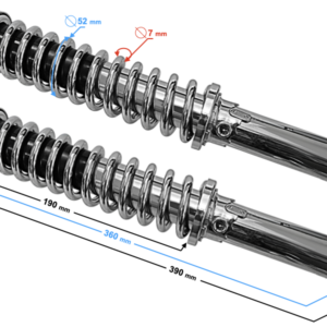 Amortyzatory tył Simson dł. 360mm