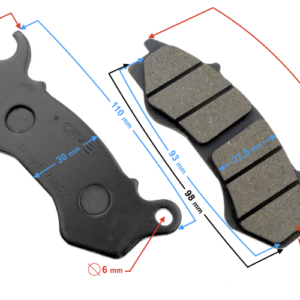 (HURT) Klocki hamulcowe przednie do skutera B-Max (2018)