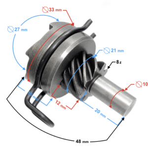 Bendix rozrusznika nożnego Falcon 4T Euro 4 silnik SYM