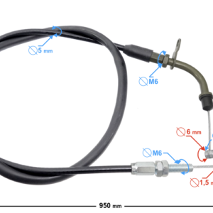 Linka gazu do motocykla Cafe Racer