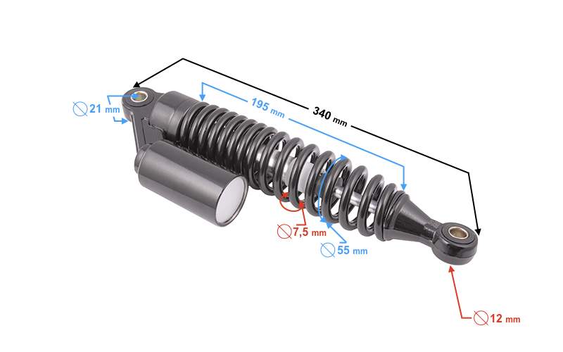 Amortyzator tył Cafe Racer 50