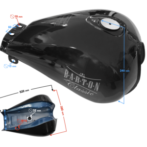 Zbiornik paliwa czarny do motocykla Classic 125 na wtrysk