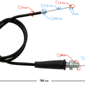 Linka gazu do crossów CRF50 i CRF70