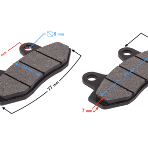 (HURT) Klocki hamulcowe do crossów CRF70 (przód) i CRF50 (tył)