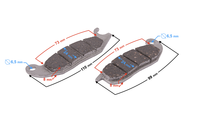 (HURT) Klocki hamulcowe tył Hyper (2019)