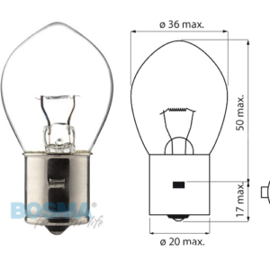 Żarówka BOSMA 12V 35W BA20s (5749)