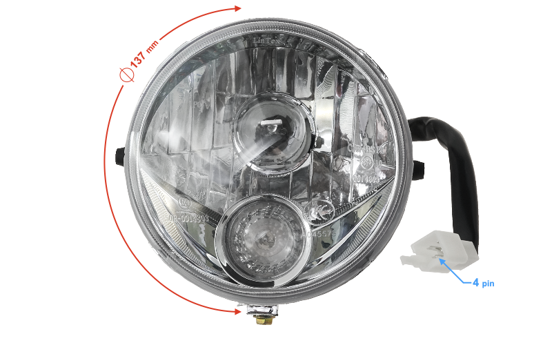 Reflektor do skutera Tres