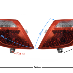 Kierunkowskazy tylne do skutera Tres