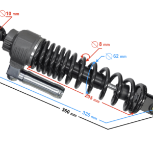 Amortyzator tył E-Max/E-Max ONE/E-max lit-ion