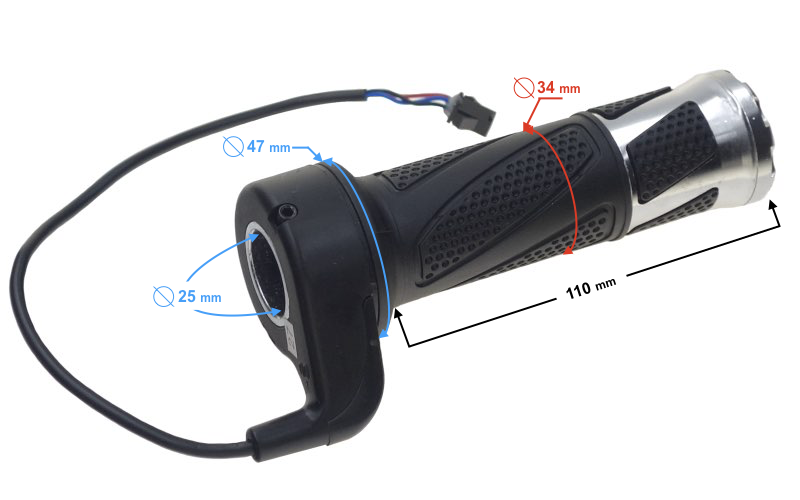 Manetka gazu skutera E-Max