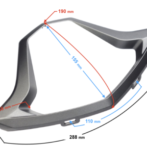 Dekor obudowy licznika do skutera Energy grafit