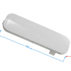 Dekor obudowy amortyzatora, lewy do skutera E-Max biały