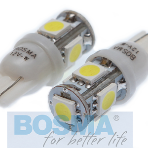 Żarówka BOSMA 12V 4*LED SMD5050 T10 WHITE 6000K BLISTER