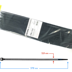 Opaska zaciskowa BOSMA 3,6*370 mm black (100 pcs) 5527