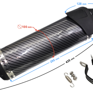 TŁUMIK TUNNINGOWY UNIWERSALNY ALUMINIUM06 (kolor: czarny)