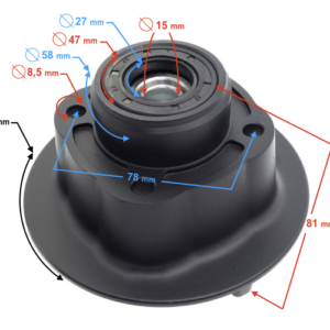 Piasta koła tylnego do motoroweru FR 2