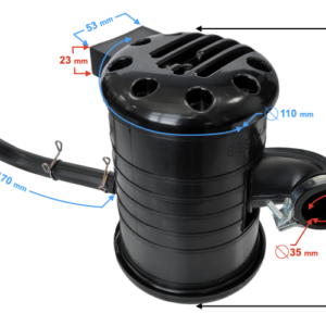 (HURT) Filtr powietrza do motoroweru FR 2