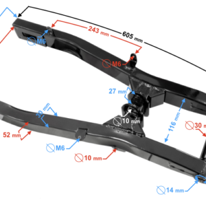 Wahacz tylnego zawieszenia do motoroweru FR 2