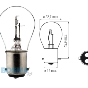 Żarówka BOSMA 6V 20/20W BAX15d (1161)