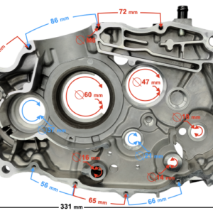 Karter silnika prawy do motocykla Classic 125