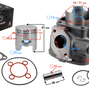 Cylinder Aprillia SR50 47mm