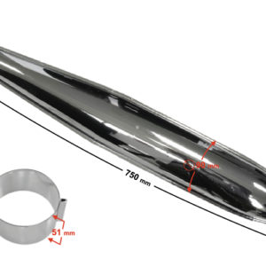 Tłumik do WSK125 chrom