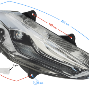 Kierunkowskaz przedni prawy Scalpel 50