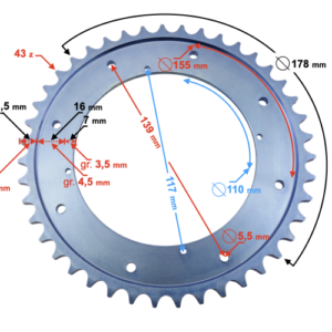 Zębatka WSK ST 428-43z