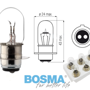 Żarówka BOSMA 12V 35/35W PX15D (3868) OP 10 SZT