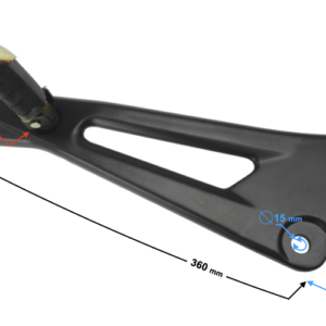 Wspornik podnóżka tylnego lewego Travel 125