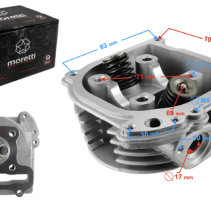 Głowica do skutera 4T 60cc 139QMB długie zawory