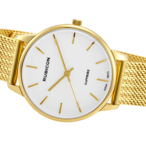 Zegarek Rubicon damski na bransolecie RNBE53 złoty/srebrny z opakowaniem
