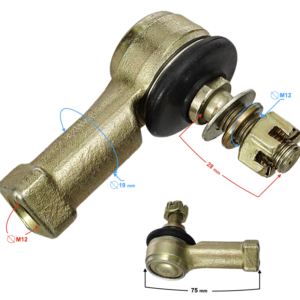 Końcówki drążka kierownicy 12mm/12mm ATV  L